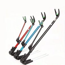 7尺加粗可伸縮 釣魚支架 竿架 架竿器 地插 海釣 溪釣 置竿架 釣竿架 釣竿 三腳架 竿受 受三郎, 2.1m二代加粗釣魚竿架（長度7尺）, 藍色