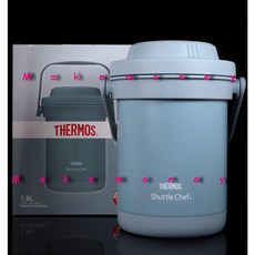 Thermos 膳魔師 Shuttle Chef TCRA-1801 1800ml 冰川藍 不銹鋼真空燜燒提鍋, 1個