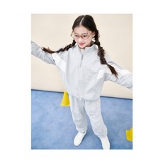 빈폴 키즈 BI5Y41U042 배색 반집업 플리스 안감 2PCS 상하 세트 라이트 그레이 906124