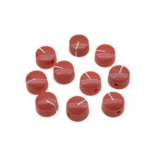 KAISH 10개 레드 빈티지 배럴 기타 앰프 손잡이 고정 KAISH 10pcs Red Vintage Barrel Guitar Amplifier Knob Round Knobs w, 1개, 빨간색