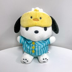 산리오 인형 정품 파자마 중형인형 (쇼핑백제공), 포차코, 1개, 25cm 포차코, 1개, 25cm