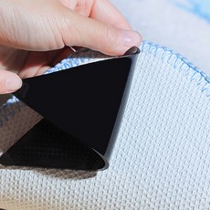 주방매트고정 논슬립패드 미끄럼방지 스티커 러그밀림방지 현관매트고정 4P, 1세트, 블랙