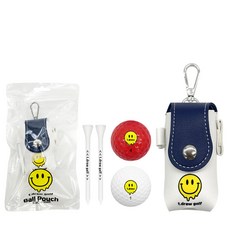 Tee Draw高爾夫球袋 2球 高爾夫球袋套 2球 2支球座含, 海軍藍, 1組
