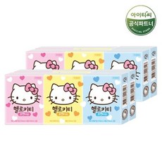홈스웰 헬로키티 휴대용 포켓티슈 3겹 10매 6개 X 2팩 총 12개, 10
