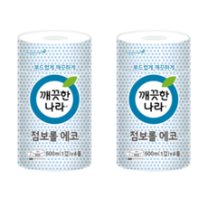 깨끗한나라 2겹 점보롤 에코 300m 4롤x2입, 4롤, 2개