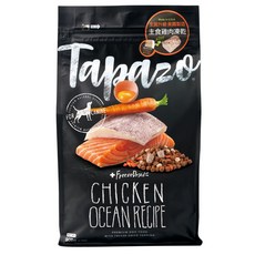 TAPAZO特百滋 凍乾狗糧 2磅 5磅 凍乾三重奏 狗飼料 低敏 成幼犬 熟齡犬 雞肉 火雞 鮭魚, 1個, 特百滋凍乾糧-成幼犬低敏海魚 2磅, 900g, 混合口味