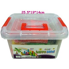 寶貝玩具屋 DIY百變太空沙魔力砂方桶2KG款 雙模具 附打氣筒充氣沙盤, 1個