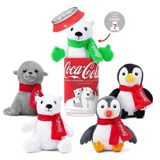 코카콜라 미국매장정품+ Coca-Cola Pop Cans! 수집용 12.7cm 5인치 봉제 동물 인형 355ml 12온스 캔 - 캐릭터는 다를 수 있습니다 모두 모아보세요! 1, 코카콜라 미국매장정품+ Coca-Cola Pop Can