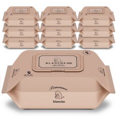블랑슈 오리지널 제로 아기 물티슈 캡형, 55g, 100개입, 10개