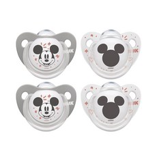 누크 디즈니 노리개젖꼭이 쪽쪽이 2+2 세트 (단계/색상 선택), 1. 2단계 미키마우스 2개입, 2. 2단계 미키마우스 2개입, 1개