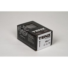 木樹林 短木螺絲 #8 x1/ 英吋 專利款梅花平頭 染黑電鍍黑鋅 (盒裝) 奧地利TENZ, #8 x1" 250支/小盒, 1個