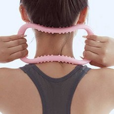 필라테스 요가링 간편 마사지 스트레칭 홈트레이닝 폼롤러 돌기폼롤러 60CM폼롤러, 핑크