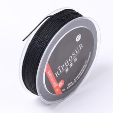 불교용품 염주줄 밴딩 소원 구슬 묵주 염주실 천주, Z. 박스형 블랙 1.0mm 35m