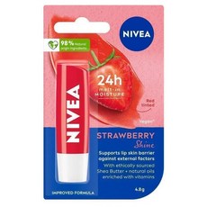 NIVEA 妮維雅 維他命E光澤潤唇膏, 1個, 草莓