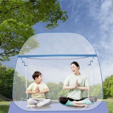 어린이 넓은 모기장 침대모기장 대형 접이식 아동 텐트형 소형 캠핑 원터치 방충망, 2-3인용