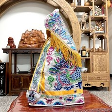 精美平繡加蔥龍袍神衣 含奉帽, 1個, 尺2長