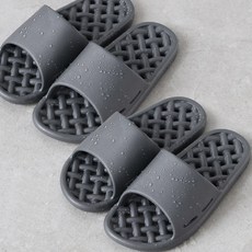 파쿠젠 1+1 국산 EVA 빅사이즈 욕실화 285mm 2개, 차콜