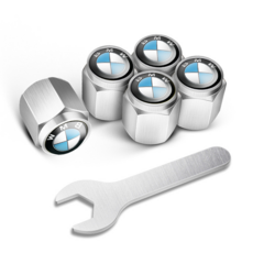 자동차 도난 방지 금속 타이어 밸브 캡 밸브 코어 커버 타이어 밸브 캡 노즐 캡 개성 개조 공용, 백, 5개