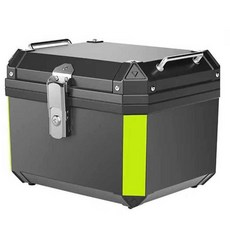 오토바이 리어백 탑박스 바이크 유광 보관함 리어 가방, 플래그십 48초 블랙 충격 흡수