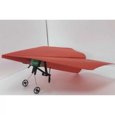 RC 조정 종이 비행기 키트 DIY 무선 파워업 비행기 조종, 1개, 세트4 (세트2+랜딩장치)