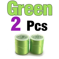 MNFT 2Spools 플라이 타잉 멀티 필라멘트 스레드 150D 폴리에스테르 재료, 06 녹색