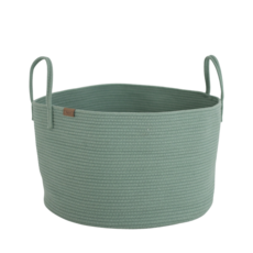 쏠리또 대형 장난감바구니 코튼 인형정리함, 민트