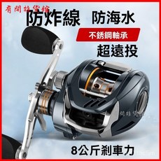 全金屬水滴輪遠投防炸綫磁力剎車超輕打黑微物路亞輪筏釣漁輪, 全金屬防海水款（18+1軸）,右手款, 1個