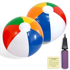 준비끝 물놀이 비치볼, 2개, 색상혼합, 36cm