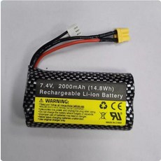 RC 오토바이 모델 무선조종 분사 기능 전문 완구, 1개, 정품 공장 배터리 7.4V 2000mAh
