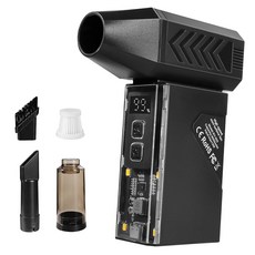 폭력 터보 팬 미니 전기 압축 공기 송풍기 및 진공 청소기 130000RPM 휴대용 충전식 무선 손잡이형 LED 조명 포함 PC 야외 집 자동차용 8000mAh