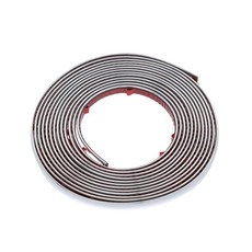 X AUTOHAUX 3.7m(12피트) 10mm 자동차 트림 스트립 장식 PVC 씰 스트립 자동차 바디 도어 사이드 프로텍터 트림 실버 톤 포드용 포드용 쉐보레