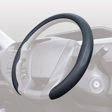 세이와(SEIWA) 차량내부 인테리어 핸들커버 편안한 스티어링 커버 팬틴 긴거저리 조절 IMP273 적응 사이즈 36.5-37.9cm D형 스티어링에 장착 가능 스티어링에 씌우기만