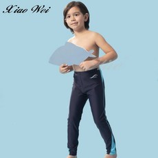 小薇的店 MIT聖手品牌新款【防曬抗UV】兒童防曬長褲/水母褲 藍色(12-18)