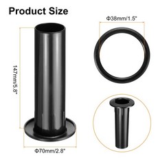 uxcell 3pcs 38x147mm/1.5 x 5.8 "스피커 포트 튜브 우퍼베이스 박스 에어 DJ / PA 캐비닛 용, 02 5