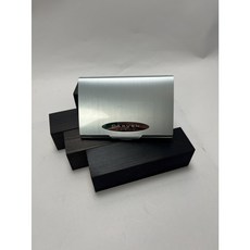 匠斗 煙具專門店 Carven 鋁合金菸盒 金屬防壓菸盒 卡片名片收納盒, 1個, 銀色