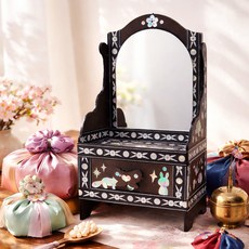 자개공예 나전칠기 DIY 전통 스티커 마스킹테이프 경대 만들기 키트 + 수업 PPT자료 포함 / 보관함 소품 실버교육 외국인 선물 한국기념품 외국인, 십장생02