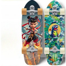 입문용 보드 초보용 스케이트보드 초급 연습 32인치, 1개, 14