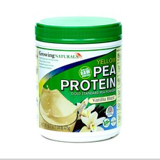 Growing NATURALS 豌豆蛋白粉 香草味, 1個, 475克