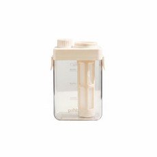 YSSHOP 대용량 콜드브루 커피 피처 휴대용 음료 용기 (여름 여행 야외 활동에 적합), 크림 700ml