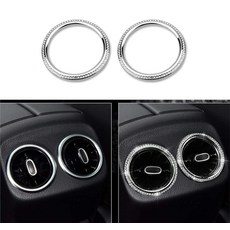HAILWH Bling Interior Accessories Fit for Mercedes Benz 2019-2025 A Class CLA B GLB GLA Modificati, Rear exhaust vent circle 2/pcs