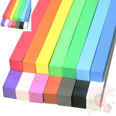 SB 사각칼라막대-30T 5개세트 초등만들기키트, 하늘 5개