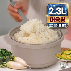 CLQ 전자레인지 저당밥솥 대용량 전자렌지용기 찜기 2300ml, 그레이, PRO-2300