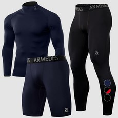 아르메데스 남성용 기능성 언더레이어 터틀+5부+9부바지
