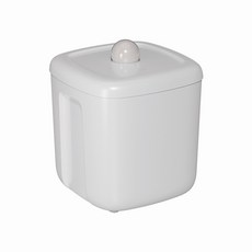 寵物飼料儲存桶 真空密封 防潮防塵 大容量 寵物食品保鮮盒, 白色, 1個, 10L