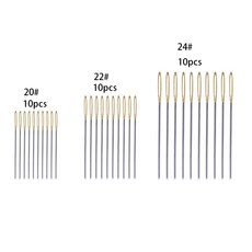 30pcs 내구성 액세서리 Darning 경량 태피스트리 바늘 세트 Bodkin 홈 크로스 스티치 자수 대형 눈 선물 봉제, 보여진 바와 같이, 1개