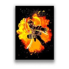 수채화 만화 게임 흰색 코팅 종이 인쇄 홈 장식 거실 침실 아트, 8. 25