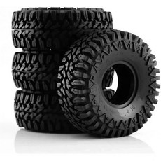 RC 휠 타이어 Axial SCX10용 Pro Capra용 Trxs TRX4 D90용 Redcat용 Terrain 19인치 고무 110 크롤러 차량, RC 휠 타이어 Axial SCX10용 Pro Capr