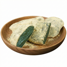 [김민경찹쌀떡] 냉동실에 쟁여두는 찹쌀떡 식사대용 달지 않고 맛있는 쑥인절미, 18개, 80g