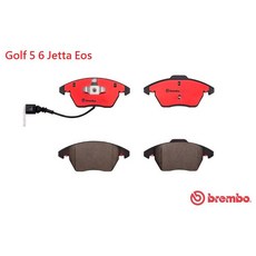 VAG小賴汽車 Golf 5 6 Jetta Eos 前輪 Brembo 陶瓷煞車皮 來令片 全新