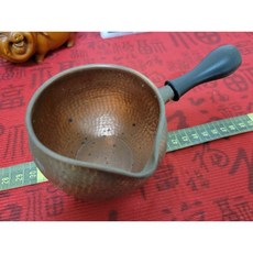 奶油壺 小型銅質錘紋壺 茶刷 養壺筆 紫砂壺 竹根茶筆 刷茶盤 刷配件 掃茶刷 洗茶筆 茶掃筆, 1個, 奶油壺，小型銅質壺